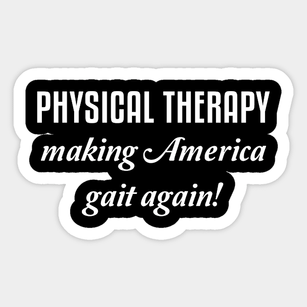 Funny Physical Therapy Gift Sticker by JKFDesigns